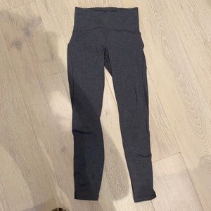 Gray lululemon 7/8 length leggings